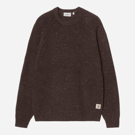 Carhartt WIP Anglistic Knitted Sweater - Speckled Tobacco Carhartt WIP Anglistic Knitted Sweater - Speckled Tobacco