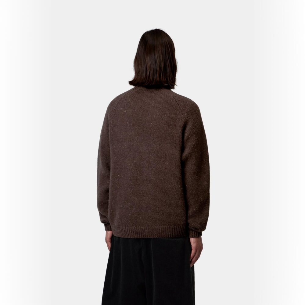 Carhartt WIP Anglistic Knitted Sweater - Speckled Tobacco Carhartt WIP Anglistic Knitted Sweater - Speckled Tobacco