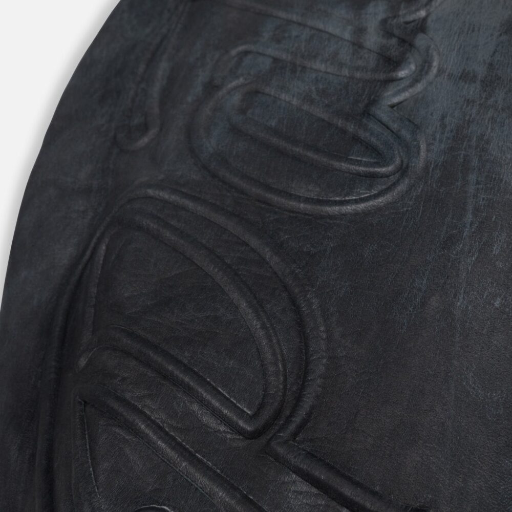 Patta Leather Hooded Bomber Jacket - Black Patta Leather Hooded Bomber Jacket - Black