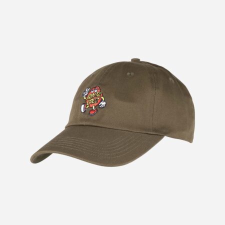 Santa Cruz Dot Guy Strapback Cap - Deep Olive