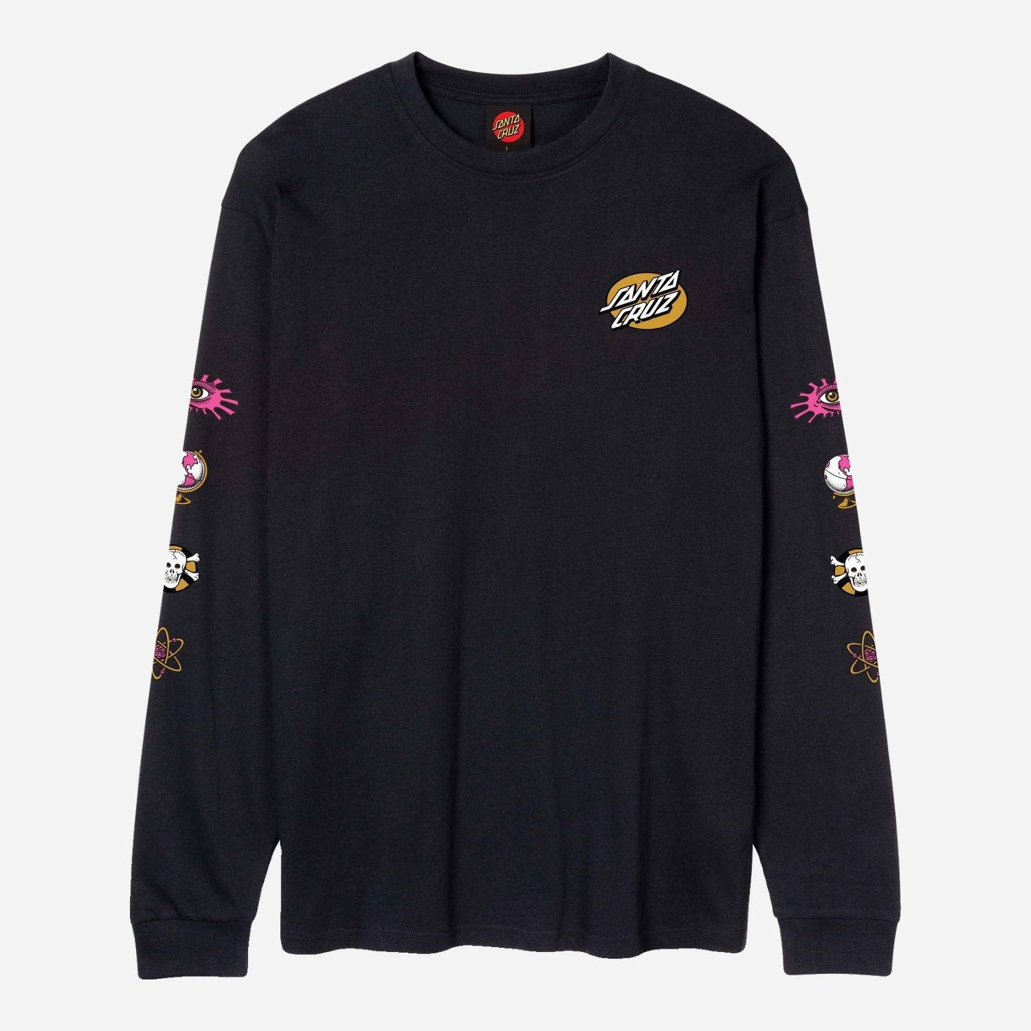 Santa Cruz Knibbs Cryptic Longsleeve Tee - Black