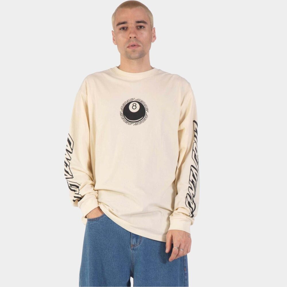 Santa Cruz Winkowski Hachi Ball Longsleeve Tee - Wax Paper