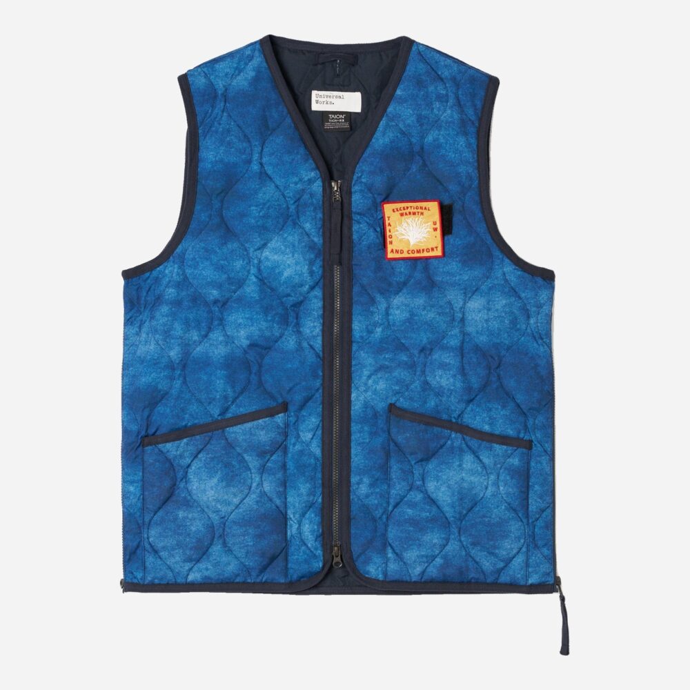 Universal Works x Taion Down Cr Raf Jacket - Navy/Cloud Camo