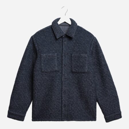 Wax London Mount Reversible Overshirt - Grey Blue Wax London Mount Reversible Overshirt - Grey Blue
