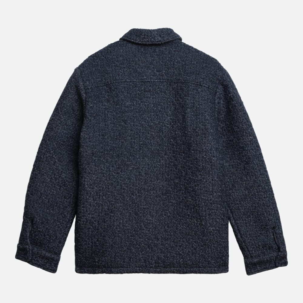 Wax London Mount Reversible Overshirt - Grey Blue Wax London Mount Reversible Overshirt - Grey Blue